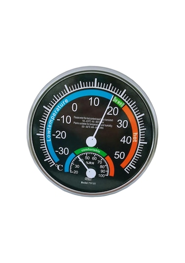 Dinosaurs Bahçe Ofisi Ev Termometresi Higrometre Ekipmanları Siyah