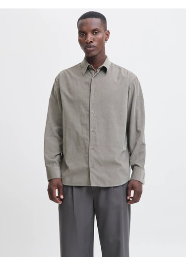 Jprccascot Corduroy Kadife L/s Shırt 12282351 Gri