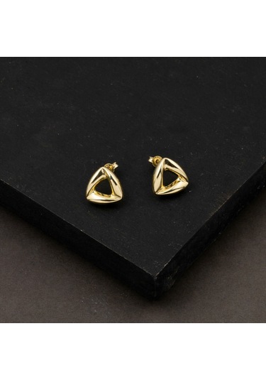 Bilezikci Temu Çivili Tasarım 14 Ayar Bayan Küpe 8692500277260