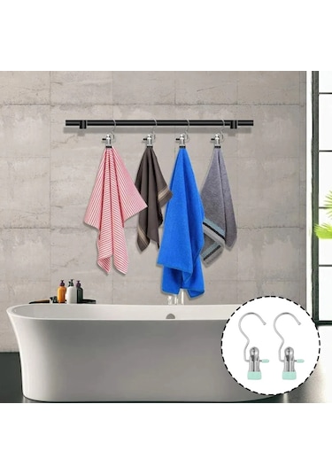 Açık Yeşil-ağır Paslanmaz Çelik Asma Kancaları Klipler Ev Depolama Kurutma Klip Yorgan Battaniye Yatak Çarşafı