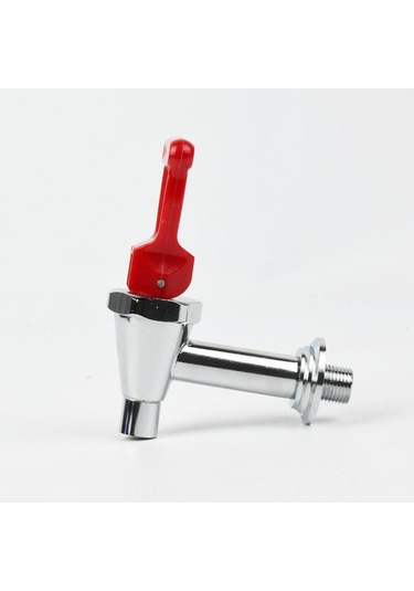 Homyl Kahve Sıcak İçecek Musluğu Paslanmaz Su Sebili Kova Cam Kırmızı