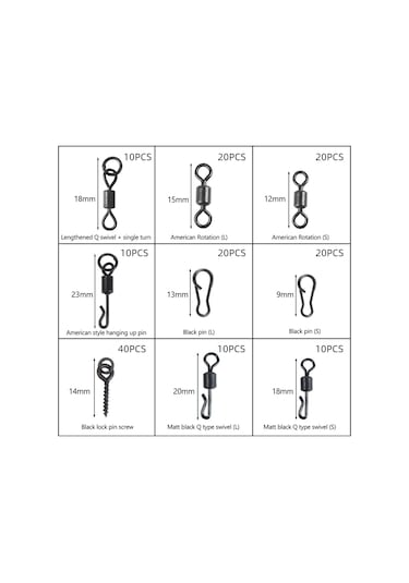 Jeehugo 420 Parça Avrupa Stili Sahte Balık Yemekli Balıkçılık Aleti Seti: İğneler, Dairesel Döndürücüler, Engelleme Boncukları Ve Taşınabilir Kutusu İle Amatör Ve Profesyonel Balıkçılara