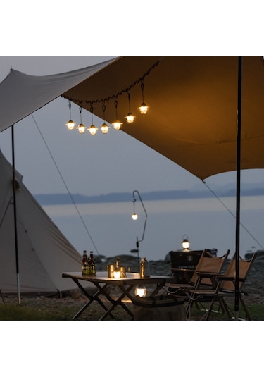 Shinetrip Akülü Kamp Lambası Taşınabilir Hung Işık Açık Retro Siyah