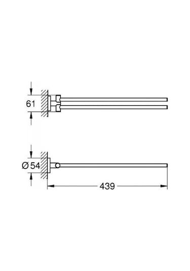 Grohe Essentials Havluluk - 1024672430 Siyah