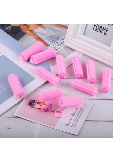 36 Adet Köpük Saç Bigudisi 20 Mm Mini Köpük Saç Şekillendirici Bigudiler Saklama Çantalı Esnek Sünger Bigudiler Yumuşak Uyku Bigudileri Pembe