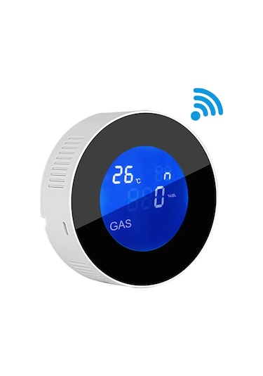 Yunboo Ev İçin Akıllı Wi-fi Gaz Sızıntısı Algılayıcı, Uyarı Sesi Ve Uygulama Bildirimi İle Tehlike Tespiti Avrupa Standartı