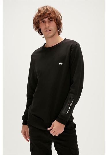 Bad Bear Be Cool Crewneck Erkek Sweatshirt Siyah S-xxl 001