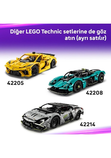 LEGO® Technic Ferrari FXX K 42212 - 10 Yaş ve Üzeri Çocuklar için STEM Oyuncak Yapım Seti (897 Parça)