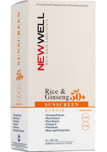 3 Adet Rice & Ginseng Sunscreen Spf50+ Pirinç Özlü Güneş Kremi 50 Ml
