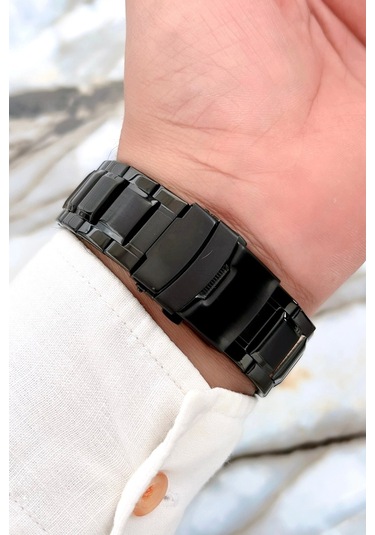 Comwatch Çelik Kordon Erkek Kol Saati, Crono Fonksiyonlar Aktif, Bileklik Siyah Sdcmw014 Siyah