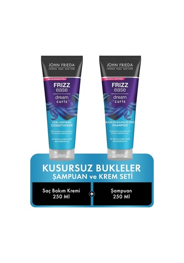 John Frieda Kusursuz Bukleler İçin Şampuan 250 ML + Saç Bakım Kremi 250 ML