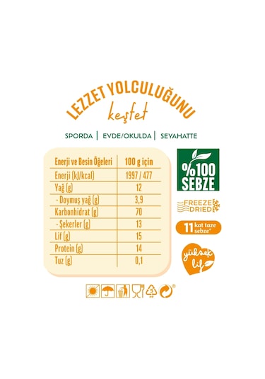 Yayla Enfies Freeze Dried Mısır 25 G X18 450 G