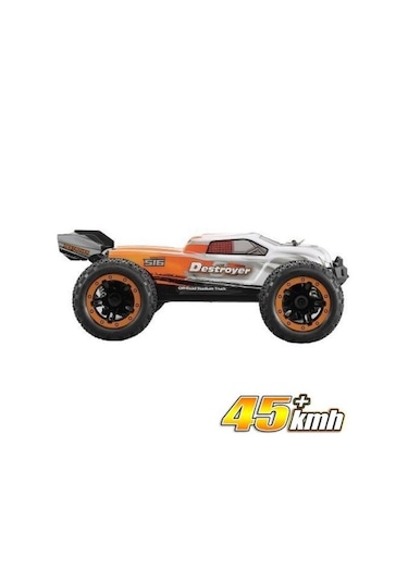 Haiboxing RC 1/16 Destroyer 45 KM + Sürat Uzaktan Kumandalı Model RC Model Araba RTR Elektrikli 4WD Brushless Fırçasız Truggy Truck Turuncu