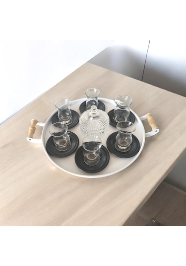 Çay Tabağı-bardak Altlığı-metal Antrasit Çay Tabağı-paslanmaz K Antrasit