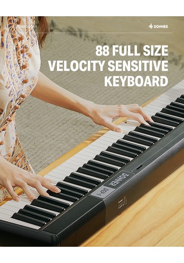 Donner Dep-1 Taşınabilir Dijital Piyano Siyah