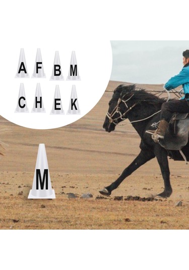 Suntek 8x Dresaj Konileri Hafif Spor Ekipmanları Kurulumu Kolay Beyaz