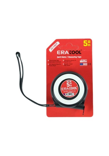 Eratool Şerit Metre 5mx25mm Mandallı Stoplu