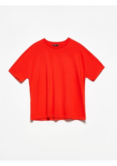 Dilvin Basic T-Shirt-Kırmızı