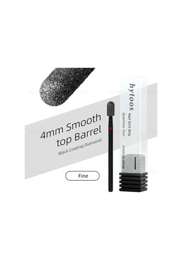 Hytoos Pro Siyah Elmas Tırnak Matkap Uçları Rus Tırnak Eti Ucu Tırnak Matkap Ölü Cilt Tırnak Eti Temizleyici Çivi Ön Tedavi Araçları Kahverengi