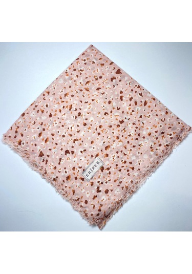 Saçaklı Pamuk Tülbent - 05504 - 95 X 95 / Somon - 02 Somon - 02