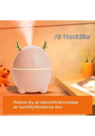 Agoodshop Geyik Tasarımı 200ml Nemlendirici Ve Aroma Difüzör - Taşınabilir Ve Güvenilir