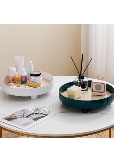 Suntek Vanity Tepsi Takı Yatak Odası Dresser Parfüm Bilezik Mavi