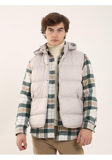 Dufy Taş Erkek Regular Fit Dik Yaka Yelek Mont - 96763 Taş