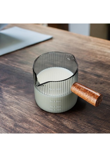 Homyl Çayevi Cafe Için Cam Ölçüm Kabı Isıya Dayanıklı Stil E 120ml