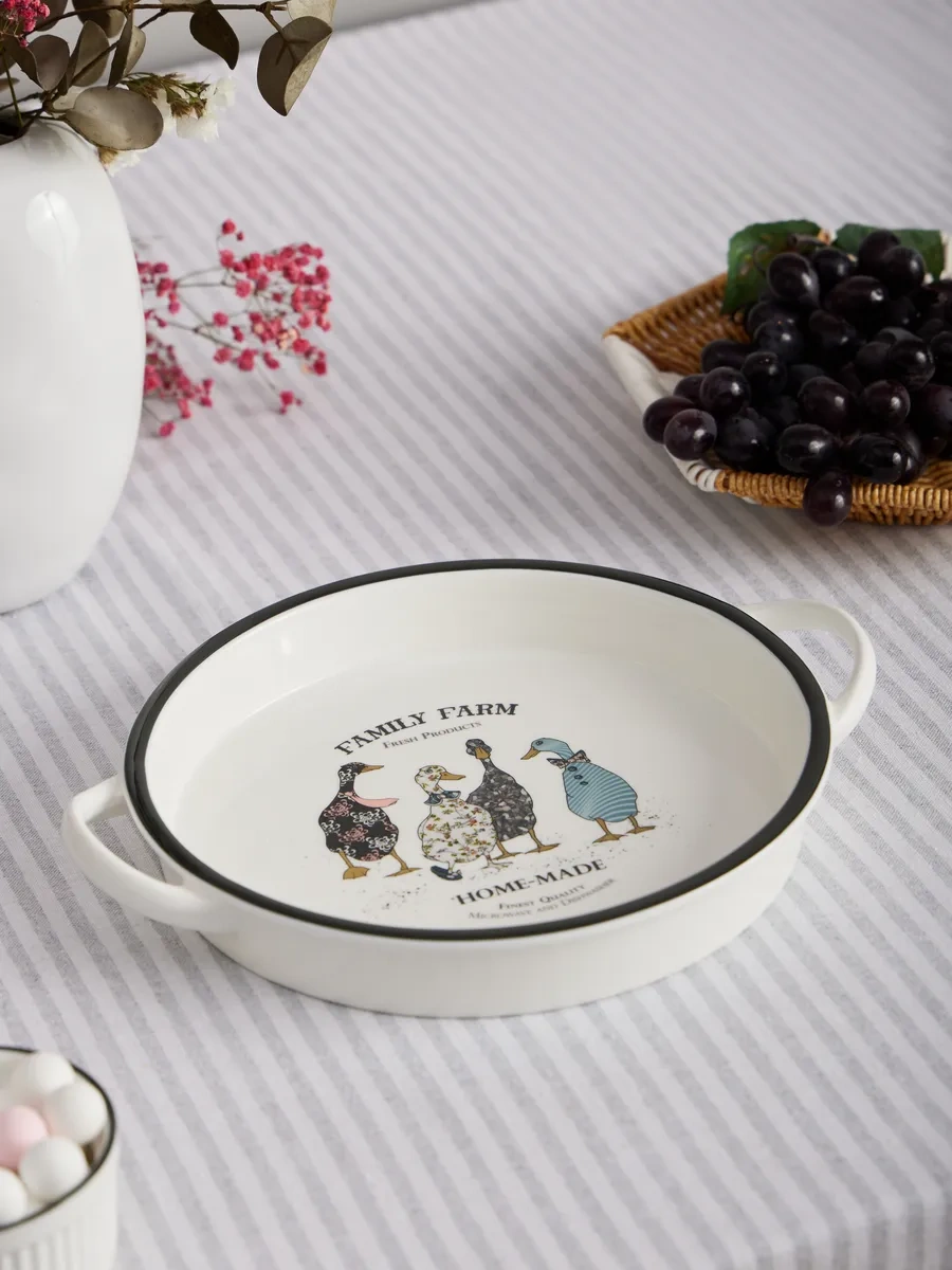 Lefard Kulplu "family Farm" Fırın Kalıbı 145524597 Beyaz