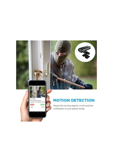 Lemestar 32gb Tf Kartlı Kablosuz Wifi Kamera: İki Yönlü Ses, İnfrakırmızı Gece Görüşü, Hareket Algılama Ve Uzak İzleme