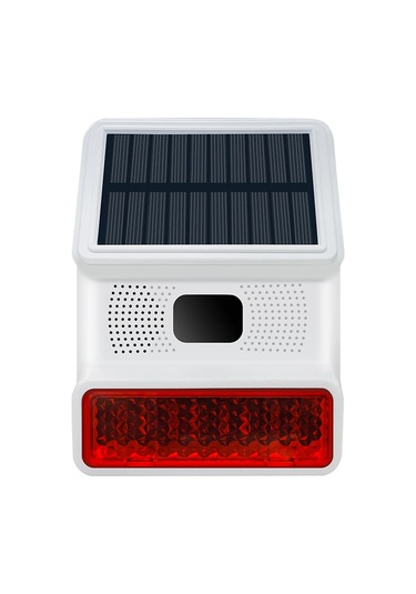 Kangvka Güneş Enerjili 433mhz Kablosuz Sesli Işık Alarmı, Entegre 1000ma Pil, Ip65 Su Geçirmez, Kızılötesi Algılama, 100db Ses, 100m Alım Mesafesi