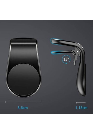 Powerway Tt23 Mıknatıslı Araç Içi Telefon Tutucu Mandallı L-Type