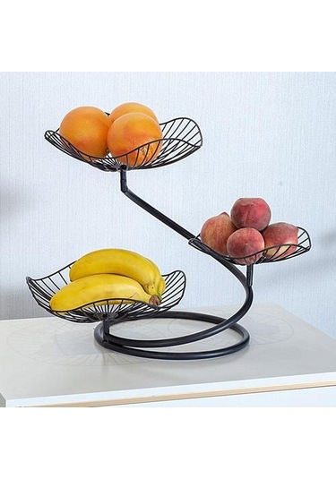 Meyve Ve Sebze Meyve Tabağı Depolama Üç Katmanlı Meyve Sepeti Oturma Odası Ana Sayfa Depolama Tepsileri Ahşap