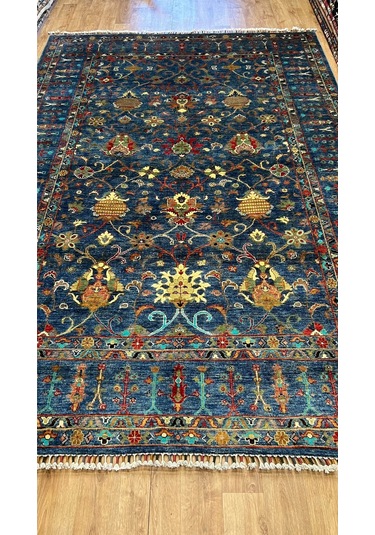 El Dokuma Afghan Halısı Mor