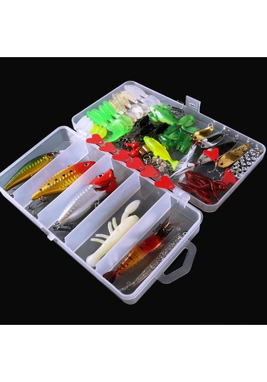 Tenfowee 78 Parça Balık Yemeği Ve İğne Aksesuar Seti - Metal Ve Plastik Malzeme, Balıkçılık Gereç Kutusu Dahil