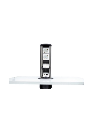 AMP Connect 2 Şebeke Soketli 2 Data 1 HDMI 2 USB Şarj Girişli Mas