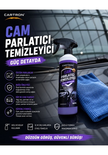 Cartron Cam Temizleyici Ve Parlatıcı 500ml