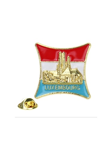 Dünyaca Ünlü Bina Broşu Kalp Şekli Bayrağı Hatıra Anı Çinko Mp276-13 Mp276-13 Çok Renkli