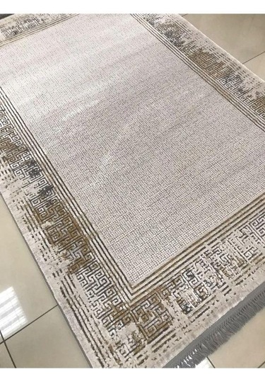 Merinos Halı Rodin 60894 075 Serisi Akrilik Salon Oturma Odası Halısı Kahverengi - Bej