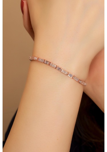 Bybarun Rose Gold Baget Bileklik