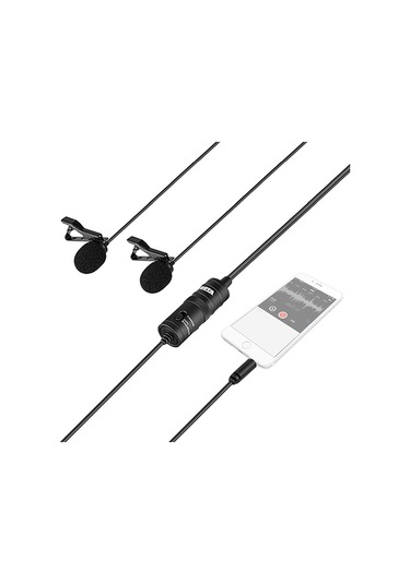 Boya BY-M1DM İkili Dslr Kamera Yaka Mikrofonu