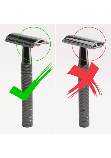 Mufunye Çift Bıçaklı Erkek Tıraş Bıçağı - 10 Yedek Bıçak Hediyeli Gümüş