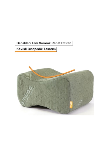 Beddo Bambu Serisi Ortopedik Diz Yastığı Bacak Arası Yastık