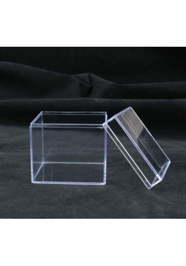 Mıka Kutu Kare 4x4 Cm Şeffaf 20li Şeffaf