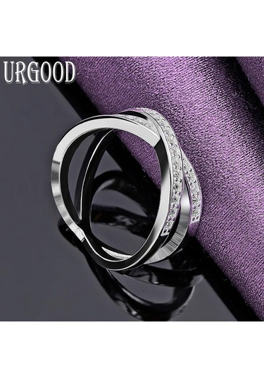 925 Ayar Gümüş Aaa Zirkon Yüzük Güzel Hediye Takı