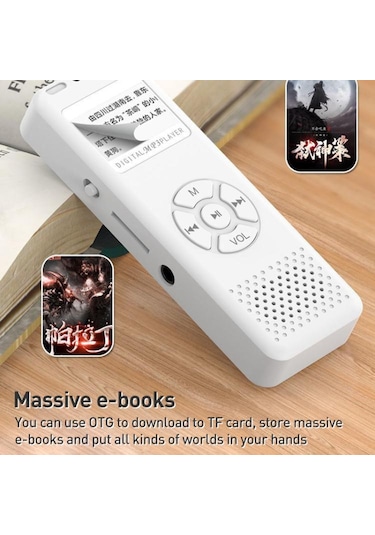 T09 Çok Fonksiyonlu Dijital Ekran Mp3 / Mp4 Bluetooth Müzik Çalar Siyah , Boyut:hafıza Kartı Olmadan