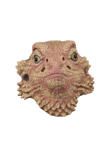 Trendooze Taklit Partisi Maskesi Maskesi Kostüm Kertenkele Kafa İçin Hayvan Fantezi Elbise Cadılar Bayramı Ex