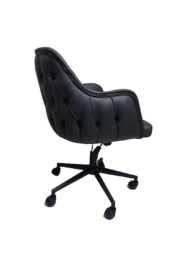 Bilgisayar ve Çalışma Koltuğu Suni Deri Krom Yıldız Ayaklı