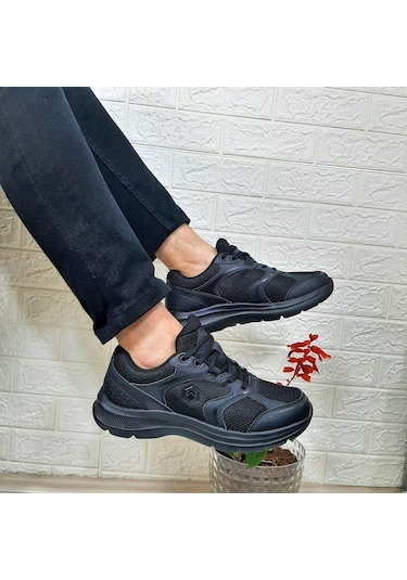 Lumberjack Jumbo Siyah Memoryfoam Hafif Rahat Spor Ayakkabı 001
