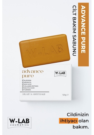 W-lab Kozmetik Advance Pure Sabun 125 G
